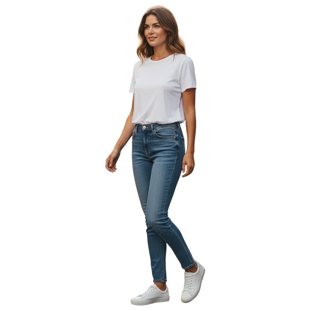 Judy Blue Los Angeles Womens Jeans Size 1130 High Rise‎ Skinny Blue Wash Denim